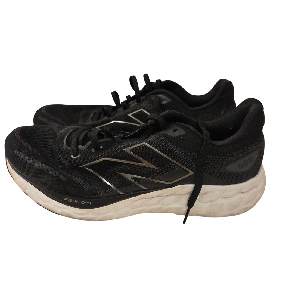 New Balance‎ Fresh Foam 680 v7 Mens Running Shoes Black White M680LK7 Size 14